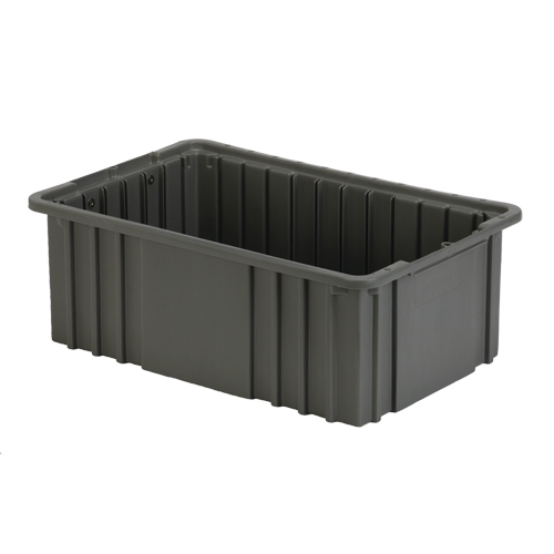 Contenant Divider Box, Poly&eacute;thyl&egrave;ne, 15,5" la x 9,9" p x 6" h, Gris Waymarc Industries Inc