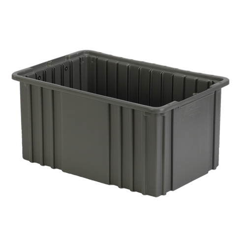 Divider Box, Polyethylene, 15.5" W x 9.9" D x 8" H, Grey Waymarc Industries Inc