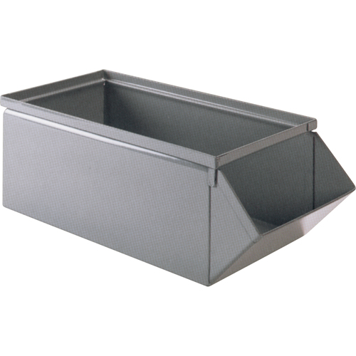 Steel Bin, 100 lbs. Cap., 15" W x 24" D x 11" H, Blue Waymarc Industries Inc