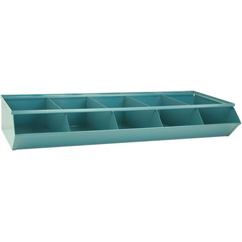 Bacs sectionnels superposables, Cap. 100 lb, 37" la x 15-1/2" p x 6" h, Bleu Waymarc Industries Inc