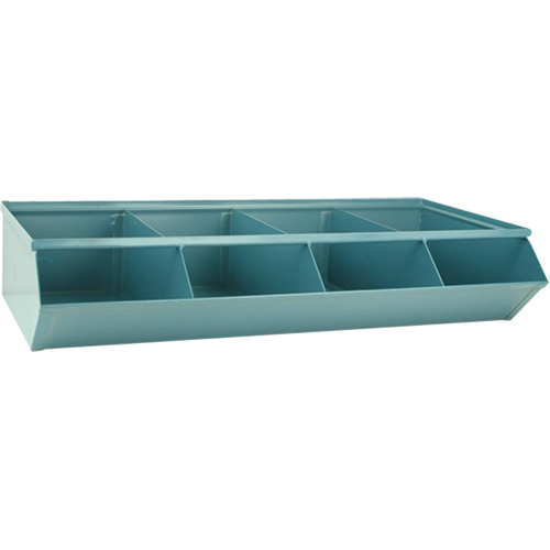 Sectional Bin Units, 100 lbs. Cap., 37" W x 18-3/4" D x 7-1/2" H, Blue Waymarc Industries Inc