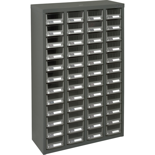 Casiers pour pi&egrave;ces KPC-400, Acier galvanis&eacute;, 48 tiroirs, 22-3/5" x 8-7/10" x 36-9/10", Gris Waymarc Industries Inc