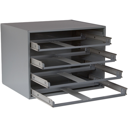 Casiers pour boîtes &agrave; compartiments, Acier, 4 compartiments, 20" la x 15-3/4" p, 15" h, Gris Waymarc Industries Inc
