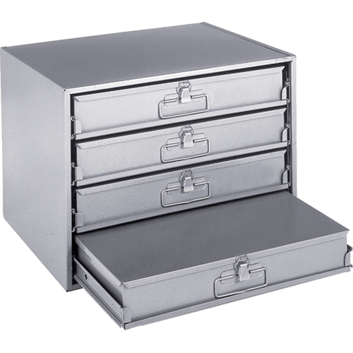 Casiers pour boîtes &agrave; compartiments, Acier, 4 compartiments, 20" la x 15-3/4" p, 15" h, Gris Waymarc Industries Inc