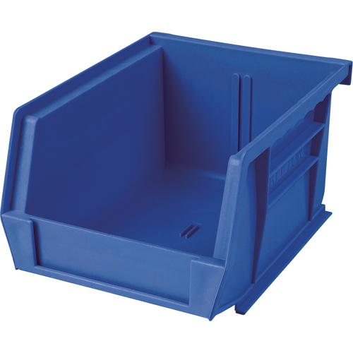 Bac en plastique, 8-1/4" la, 9" h x 18" p, Bleu Waymarc Industries Inc