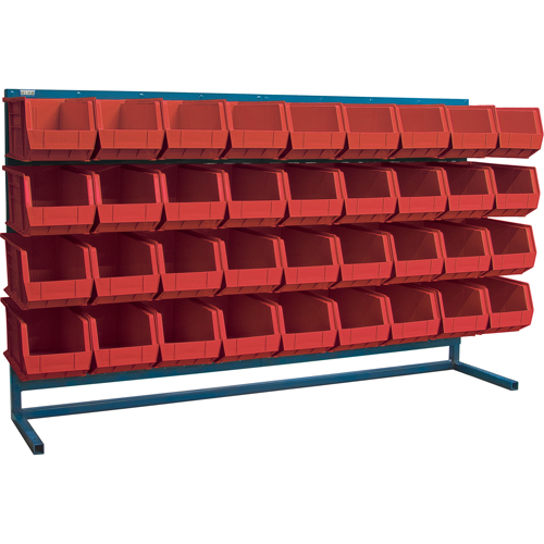 Rayonnage &agrave; persienne avec bacs, 36 bacs, 72" la x 15" p x 40" h Waymarc Industries Inc