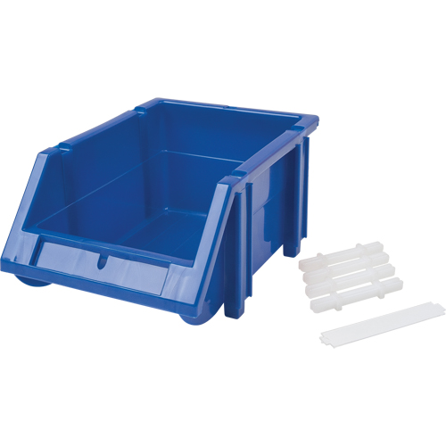 Stack & Hang Bin, 4-13/16" W x 3-3/16" H x 7-1/8" D, Blue Waymarc Industries Inc