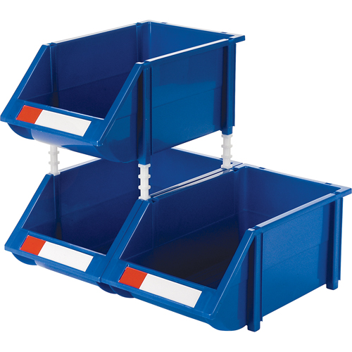 Bac empilable & &agrave; suspendre, 8-3/16" la, 6-3/16" h x 14" p, Bleu Waymarc Industries Inc