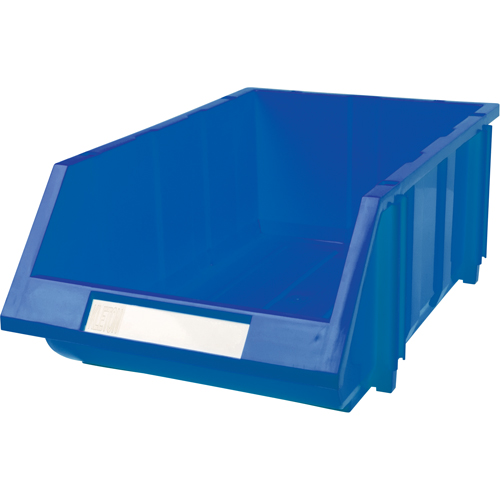 Stack & Hang Bin, 11-13/16" W x 7" H x 17-11/16" D, Blue Waymarc Industries Inc