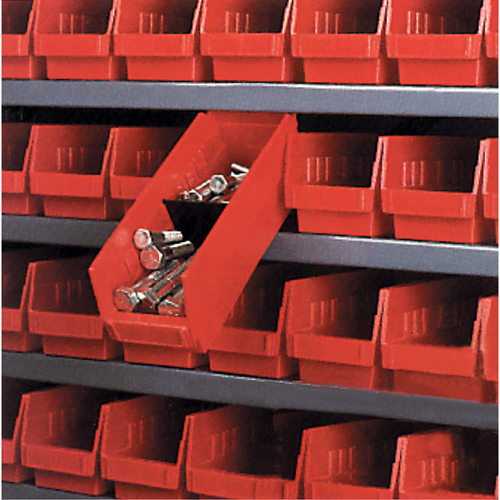 Bacs de rangement pour tablettes, 11-1/8" la x 4" H x 17-7/8" p, Rouge, Capacit&eacute; 40 lb Waymarc Industries Inc