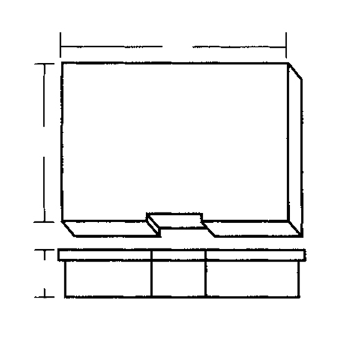Compartment Case, Plastic, 15-1/2" W x 11-3/4" D x 2-1/2" H, Grey Waymarc Industries Inc
