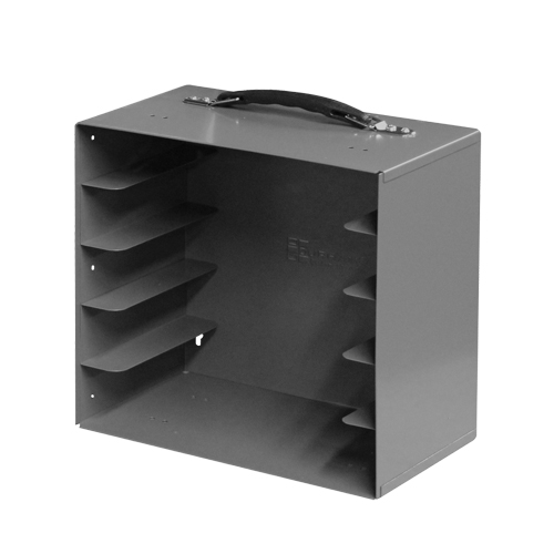 Casiers pour boîtes &agrave; compartiments, Acier, 5 compartiments, 13-1/2" la x 9-1/8" p, 13-1/4" h, Gris Waymarc Industries Inc