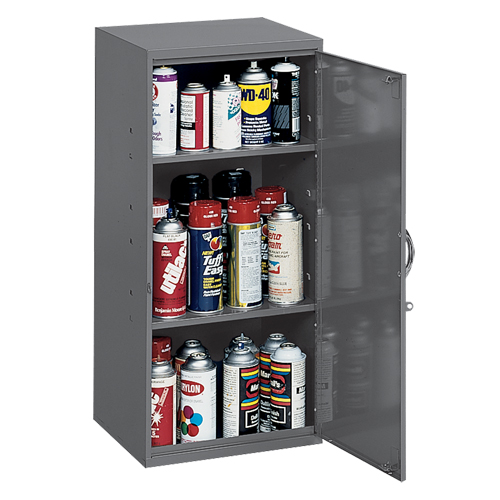 Armoires utilitaires, Acier, 2 Tablettes, 30" h x 13-3/4" la x 12-3/4" P, Gris Waymarc Industries Inc