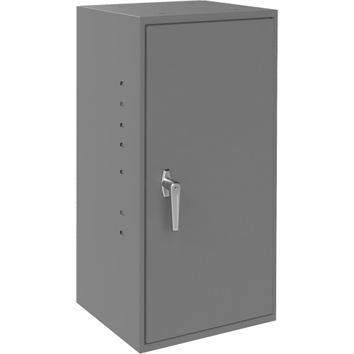Armoires utilitaires, Acier, 2 Tablettes, 30" h x 13-3/4" la x 12-3/4" P, Gris Waymarc Industries Inc