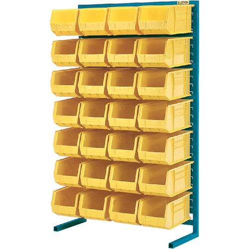 Support stationnaire pour bacs &agrave; un c&ocirc;t&eacute;, 36" la x 12" p x 61" h, 28 bacs Waymarc Industries Inc