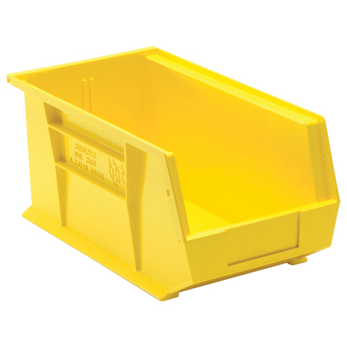 Ultra Stack & Hang Bin, 8-1/4" W x 7" H x 14-3/4" D, Yellow Waymarc Industries Inc