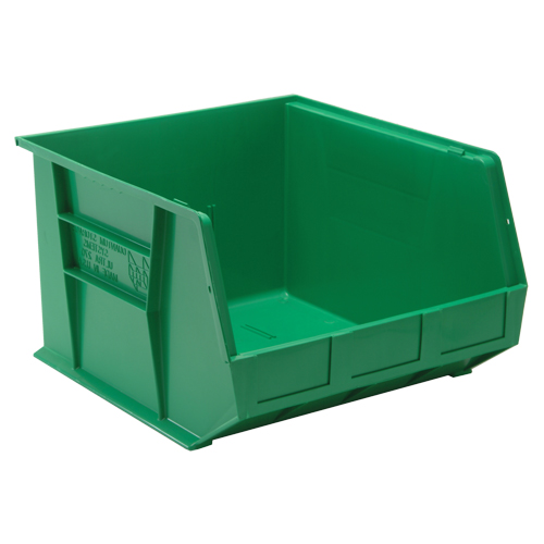 Ultra Stack & Hang Bin, 16-1/2" W x 11" H x 18" D, Green Waymarc Industries Inc