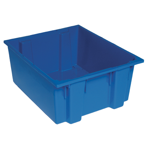 Stack & Nest Totes, 10" x 23.5" x 19.5", Blue Waymarc Industries Inc