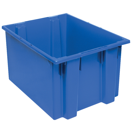 Contenants Stack & Nest, 13" x 23,5" x 19,5", Bleu Waymarc Industries Inc