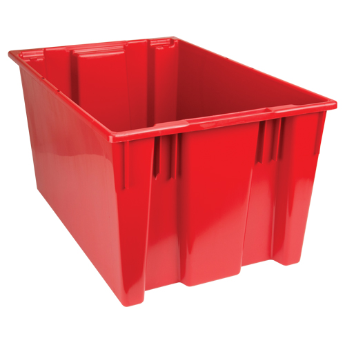 Stack & Nest Totes, 15" x 29.5" x 19.5", Red Waymarc Industries Inc