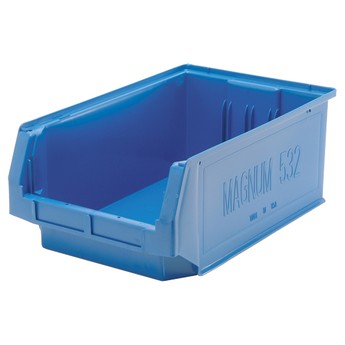 Contenants g&eacute;ants empilables, 12,375" la x 19,75" p x 7,875" h, Bleu Waymarc Industries Inc