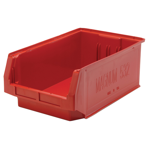 Contenants g&eacute;ants empilables, 12,375" la x 19,75" p x 7,875" h, Rouge Waymarc Industries Inc