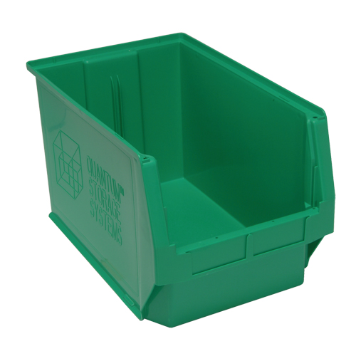 Giant Stacking Containers, 12.375" W x 19.75" D x 11.875" H, Green Waymarc Industries Inc