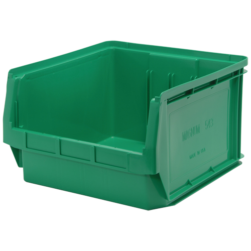 Giant Stacking Containers, 18.375" W x 19.75" D x 11.875" H, Green Waymarc Industries Inc