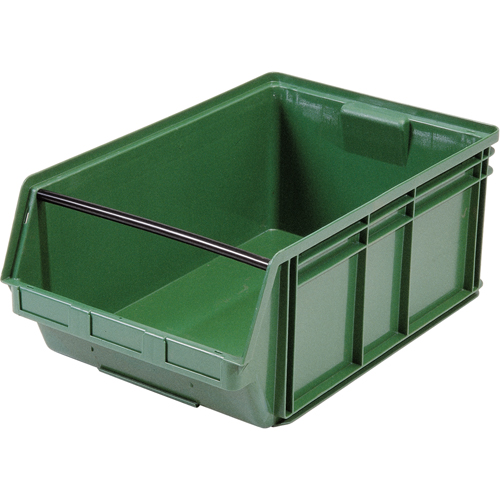 Contenants g&eacute;ants empilables, 18,375" la x 29" p x 11,875" h, Vert Waymarc Industries Inc