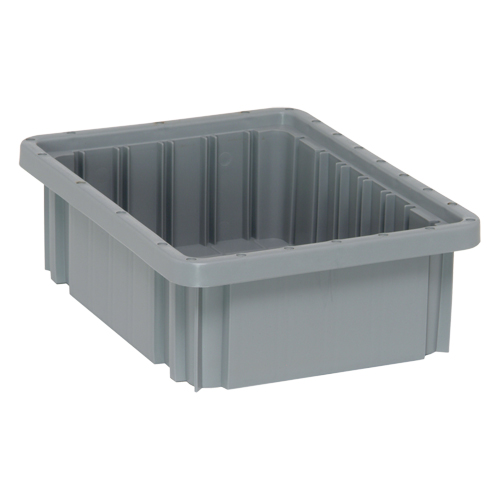 Contenants Divider Box, Plastique, 10,9" la x 8,3" p x 3,5" h, Gris Waymarc Industries Inc