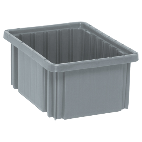 Contenants Divider Box, Plastique, 10,9" la x 8,3" p x 5" h, Gris Waymarc Industries Inc