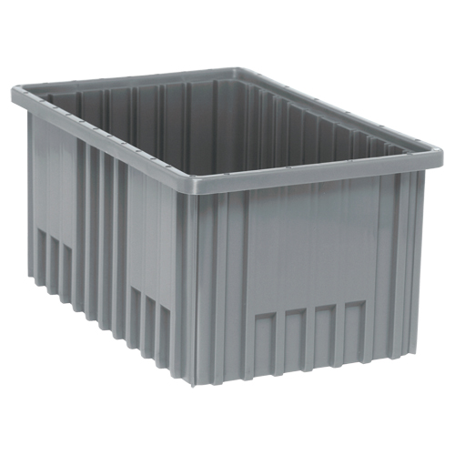 Contenants Divider Box, Plastique, 16,5" la x 10,9" p x 8" h, Gris Waymarc Industries Inc