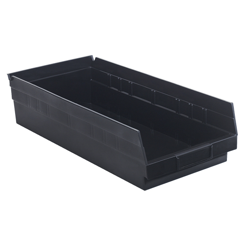 Bac pour &eacute;tag&egrave;re &eacute;conomique, 8-3/8" la, 4" h x 17-7/8" p, Noir Waymarc Industries Inc