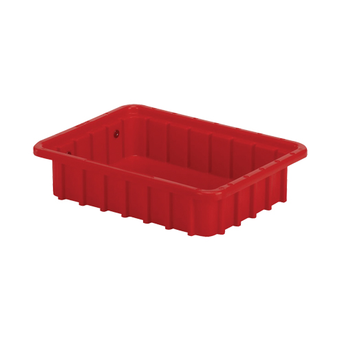 Contenants Divider Box, Poly&eacute;thyl&egrave;ne, 10,8" la x 8,3" p x 2,5" h, Rouge Waymarc Industries Inc
