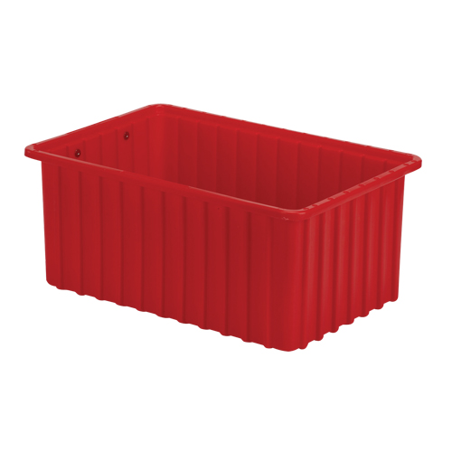 Contenants Divider Box, Poly&eacute;thyl&egrave;ne, 16,5" la x 10,9" p x 7" h, Rouge Waymarc Industries Inc