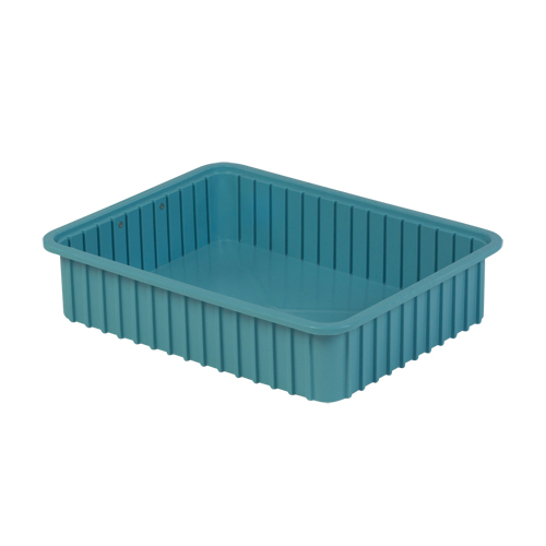 Contenants Divider Box, Poly&eacute;thyl&egrave;ne, 22,4" la x 17,4" p x 5" h, Bleu p&acirc;le Waymarc Industries Inc