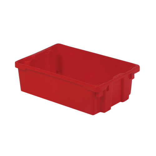 Contenants Stack-N-Nest Polylewton, 6,2" x 20,1" x 13", Rouge Waymarc Industries Inc