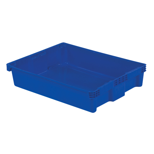 Contenants Stack-N-Nest Polylewton, 6,1" x 29,6" x 22,4", Bleu Waymarc Industries Inc