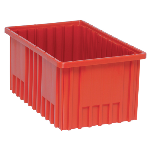 Contenants Divider Box, Plastique, 16,5" la x 10,9" p x 8" h, Rouge Waymarc Industries Inc