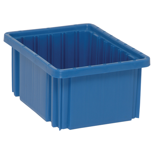 Contenants Divider Box, Plastique, 10,9" la x 8,3" p x 5" h, Bleu Waymarc Industries Inc