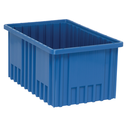 Divider Box&reg; Containers, Plastic, 16.5" W x 10.9" D x 8" H, Blue Waymarc Industries Inc