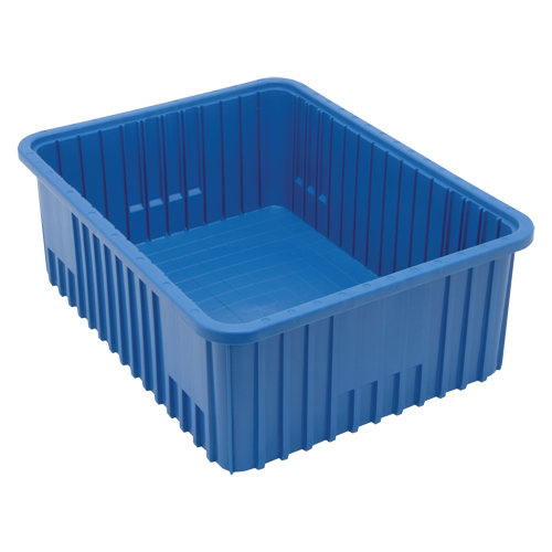 Divider Box&reg; Containers, Plastic, 22.5" W x 17.5" D x 8" H, Blue Waymarc Industries Inc