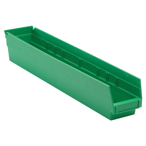 Bac pour &eacute;tag&egrave;re &eacute;conomique, 4-1/8" la, 4" h x 23-5/8" p, Vert Waymarc Industries Inc