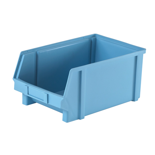 Plastibox&reg; Parts Bin, 8-1/10" W x 6" H x 12-4/5" D, Blue Waymarc Industries Inc