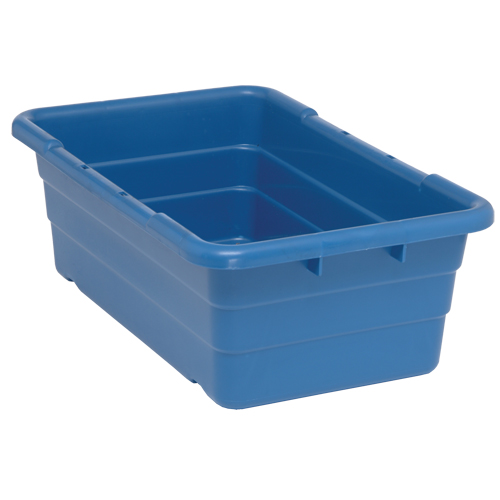 Bacs empilables en crois&eacute;, 16" la x  p x 8,5" h, Bleu Waymarc Industries Inc