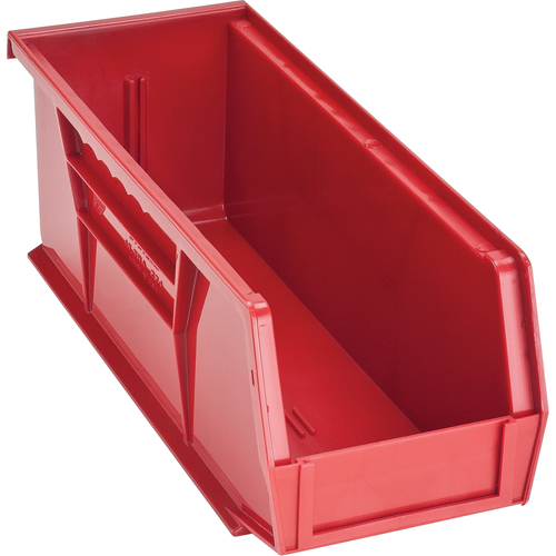 Ultra Stack & Hang Bin, 4-1/8" W x 4" H x 10-7/8" D, Red Waymarc Industries Inc