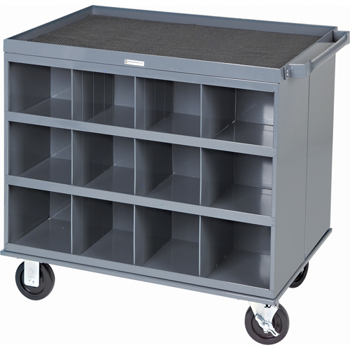 Heavy-Duty 2-Sided Mobile Carts/Work Stations, 1000 lbs. Capacity, 34" x W, 32" x H, 24" D, All-Welded Waymarc Industries Inc
