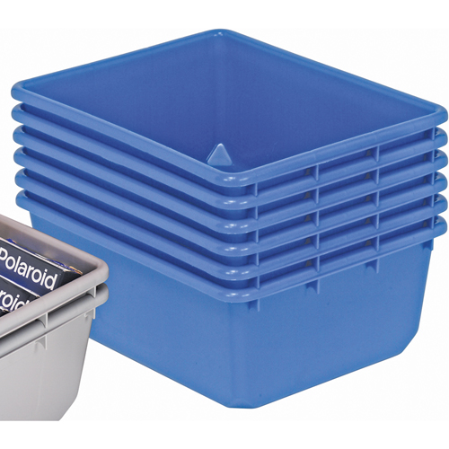 Contenants emboîtables QuanTub, 19" la x 24,5" p x 9,5" h, Bleu Waymarc Industries Inc