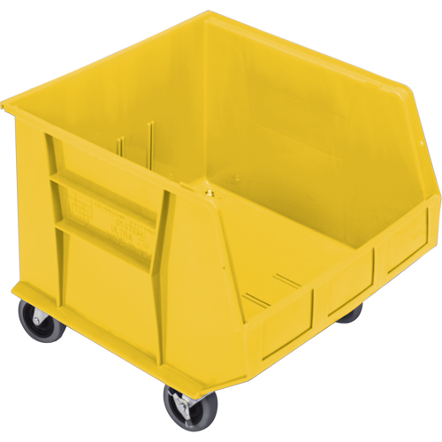 Bac mobile, 14" ha x 16-1/2" la x 18" p, Capacit&eacute; de 75 lb, Jaune Waymarc Industries Inc