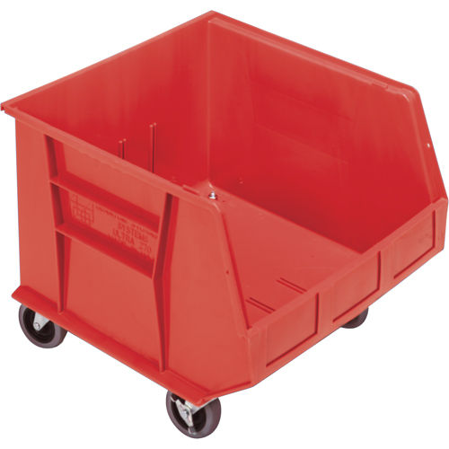 Bac mobile, 14" ha x 16-1/2" la x 18" p, Capacit&eacute; de 75 lb, Rouge Waymarc Industries Inc